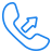 Telephone icon for outbound call centre outsourcing services