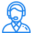 Customer service representative icon for outsourcing services