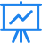 Data presentation icon for outsourcing services